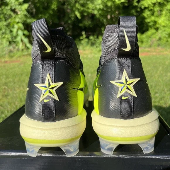 Nike Alpha Huarache NXT MCS All Star Black/Lime/Volt Baseball‎ Cleats Size 10.5
